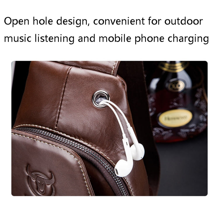 BUFF CAPTAIN 087 Men Leather Shoulder Bag First-Layer Cowhide Sports Chest Bag