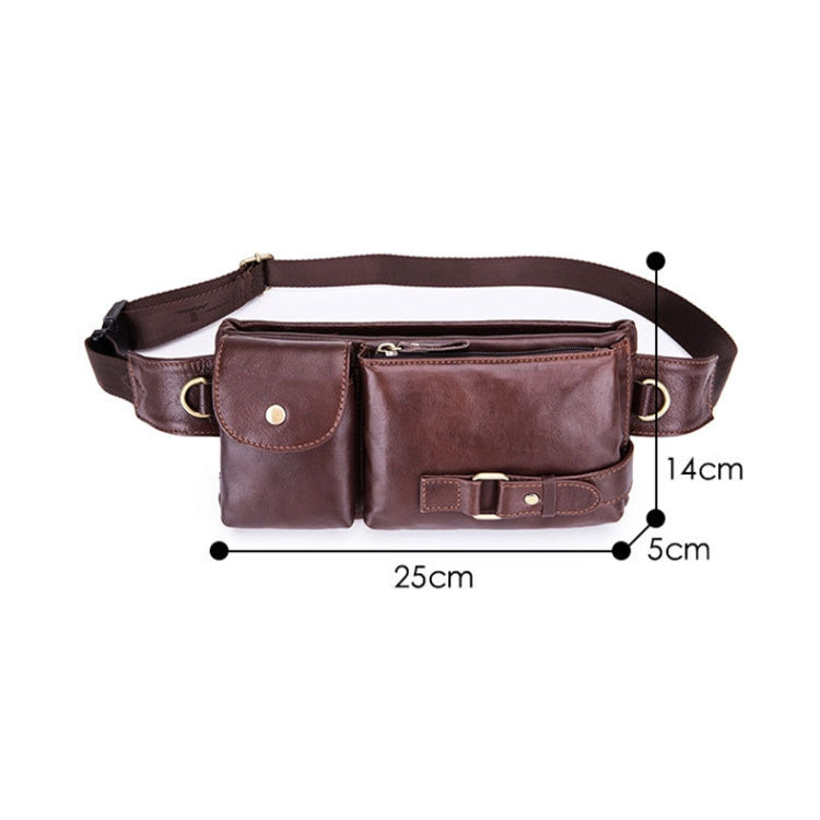 BULL CAPTAIN 020 Men Small Mobile Phone Waist Bag Crossbody Multi-Function Chest Bag
