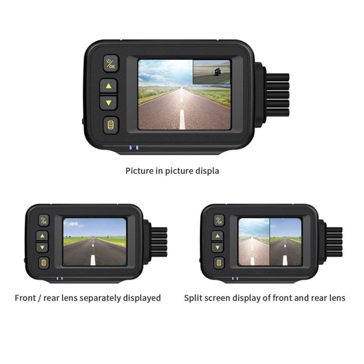 MT30 720P Waterproof Motorcycle Driving Recorder Locomotive Front And Rear Double Lens Recorder