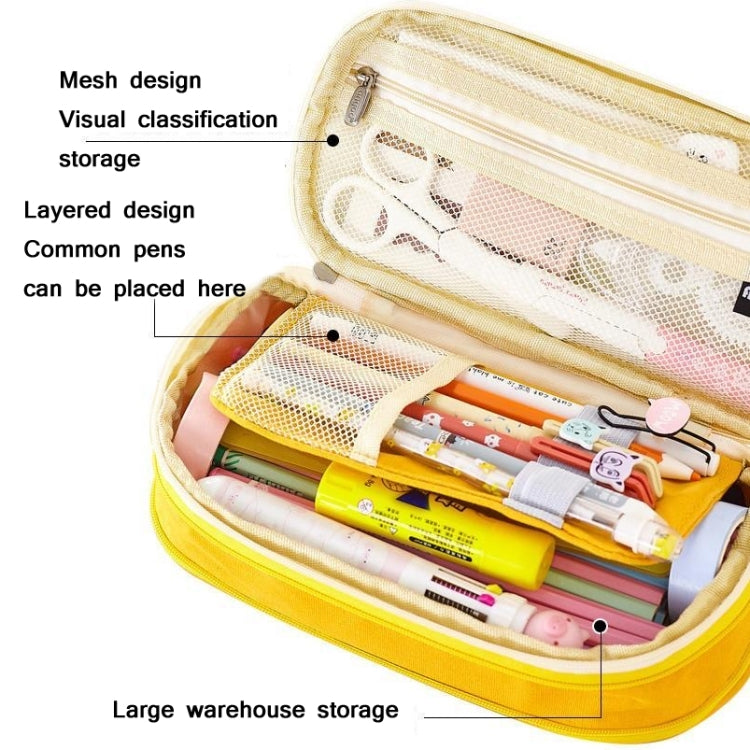Angoo Cotton And Linen Large Capacity Pencil Stationery Bag