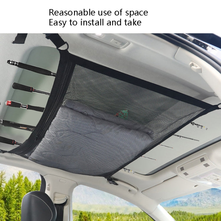 Adjustable Hanging Car Top Storage Bag Car Fishing Rod Rack