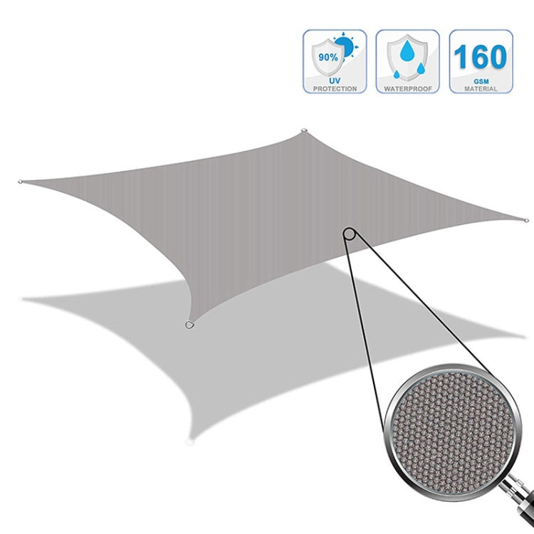 Triangle Outdoor Garden Sunshade Sail Waterproof Anti-UV Canopy, Size: 3.6m x 3.6m x 3.6m