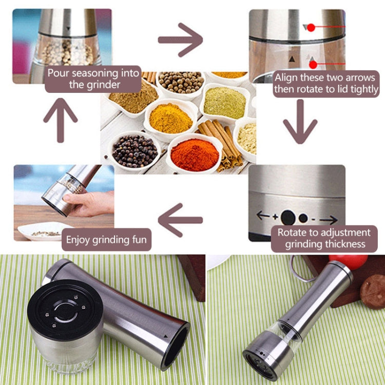 JE0318 Stainless Steel Manual Multi-Purpose Pepper Grinder Kitchen Cooking Tools