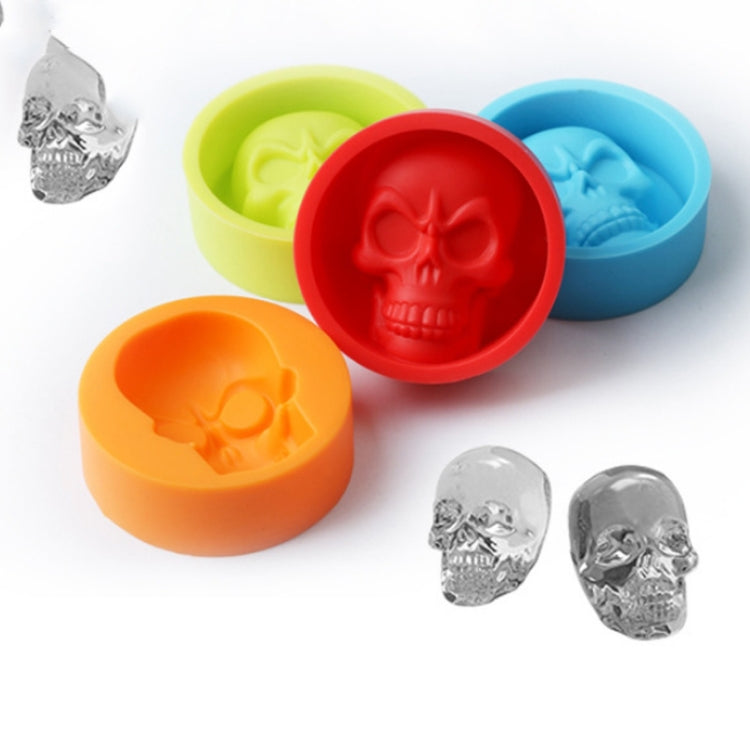 Kitchen Ice Box Food Grade Silicone Skull Ice Lattice Creative Whiskey Ice Ball Ice Mould