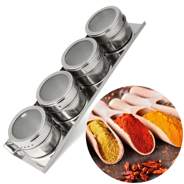 Stainless Steel Magnetic Kitchen Seasoning Cruet Set