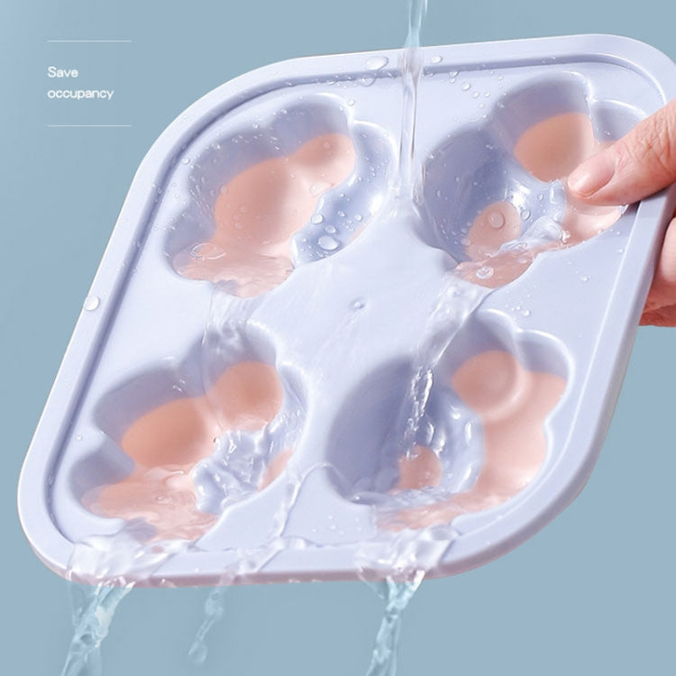 Household Cat Paw Shape Creative Silicone Ice Box Ice Cube Mold Ice Hockey DIY Food Supplement Box with Lid