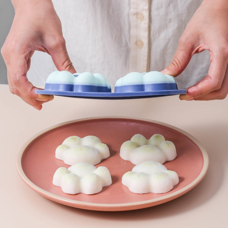 Household Cat Paw Shape Creative Silicone Ice Box Ice Cube Mold Ice Hockey DIY Food Supplement Box with Lid