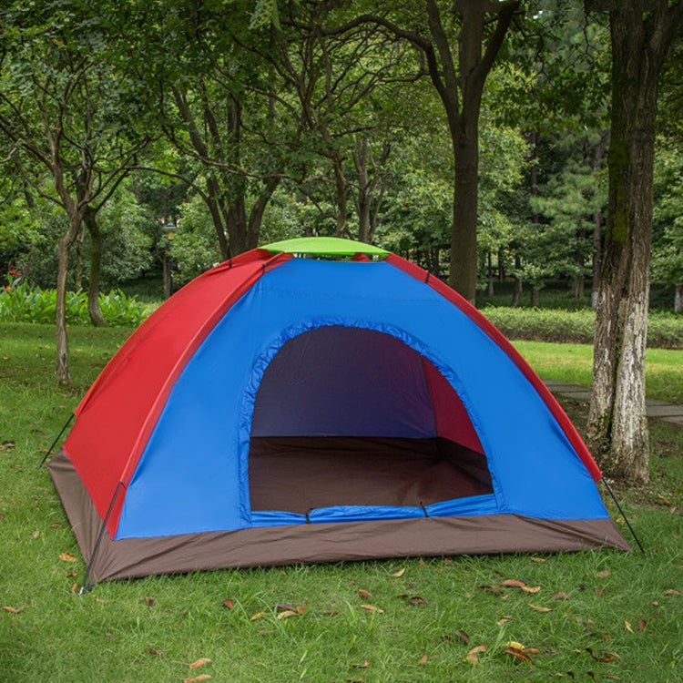 T015 Outdoor Camping Single-Layer Tent Camping Beach Tour Tent, Random Color Delivery