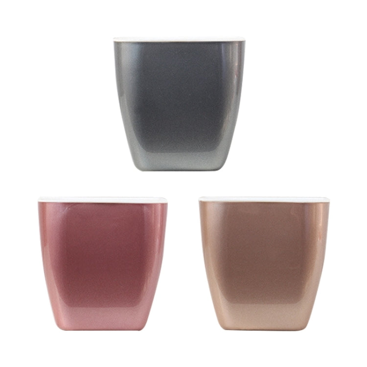 Imitation Metal Colorful Water Storage Plastic Flowerpot