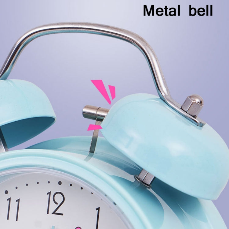 Student Cute Style Bell Alarm Clock Bedside Mute Clock With Light Specification：