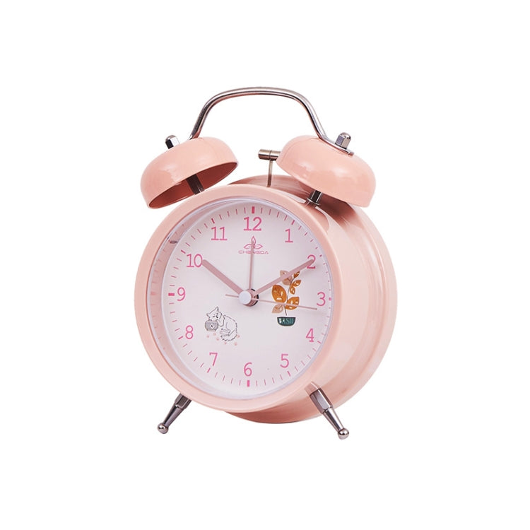 Student Cute Style Bell Alarm Clock Bedside Mute Clock With Light Specification：
