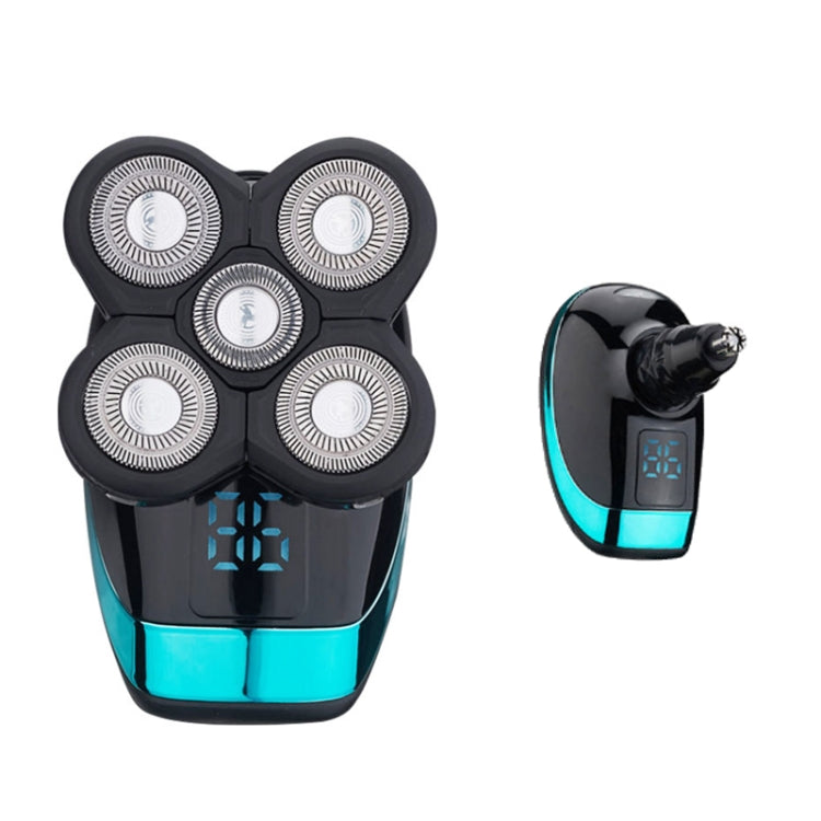 Electric Shaver Rechargeable Razor Intelligent Digital Display Bald Hair Clipper,Style: