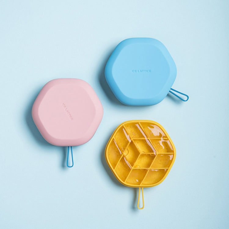 DIY Creative Hexagonal Ice Cube Mold Storage Box DIY Homemade Ice Tray