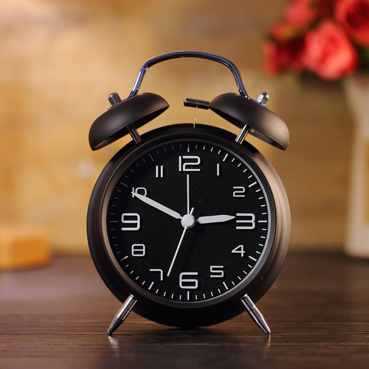 4 Inch Bedroom Bedside Stereo Digital Silent Alarm Clock With Light