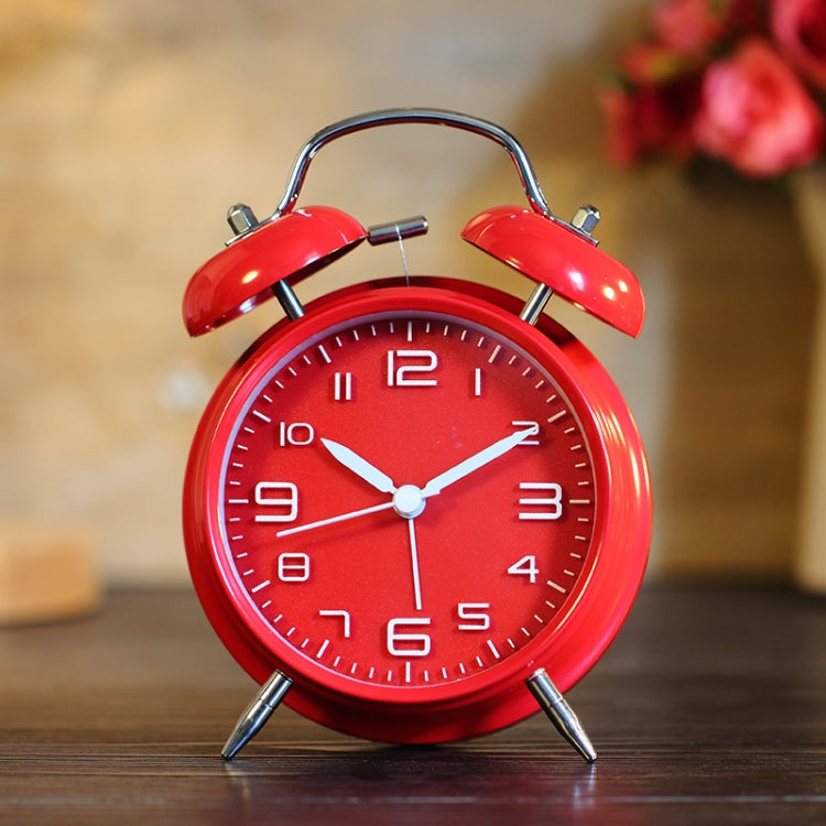 4 Inch Bedroom Bedside Stereo Digital Silent Alarm Clock With Light