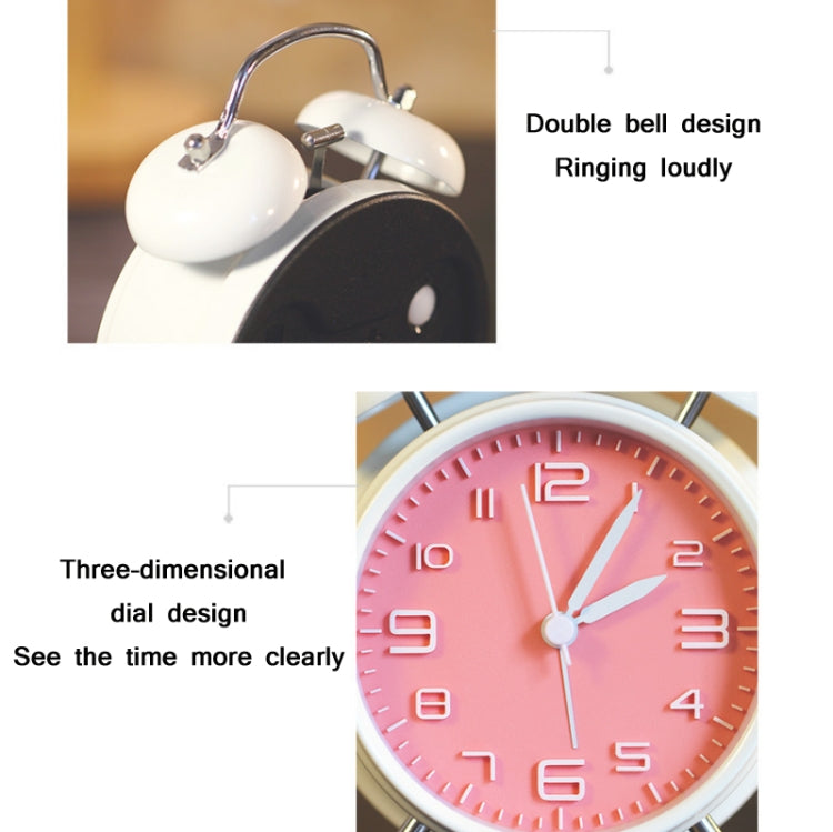 4 Inch Bedroom Bedside Stereo Digital Silent Alarm Clock With Light