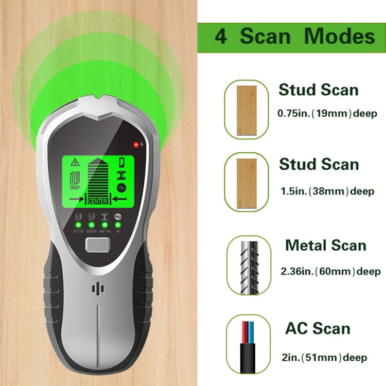 SH201 4 In 1 Multifunctional Digital Metal Detector Wall Detector