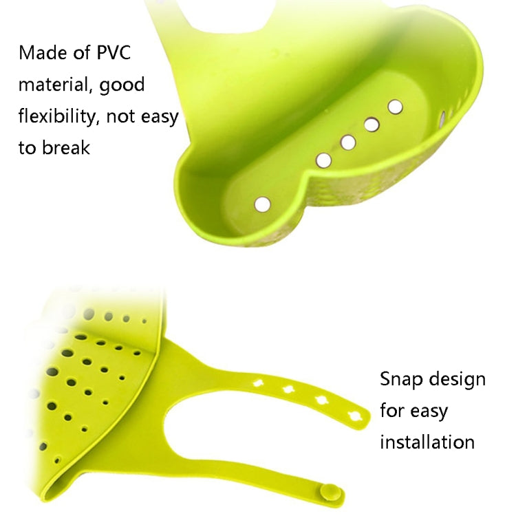 TM15008 Adjustable Snap-On Sink Storage Hanging Basket Kitchen Drain Hanging Bag