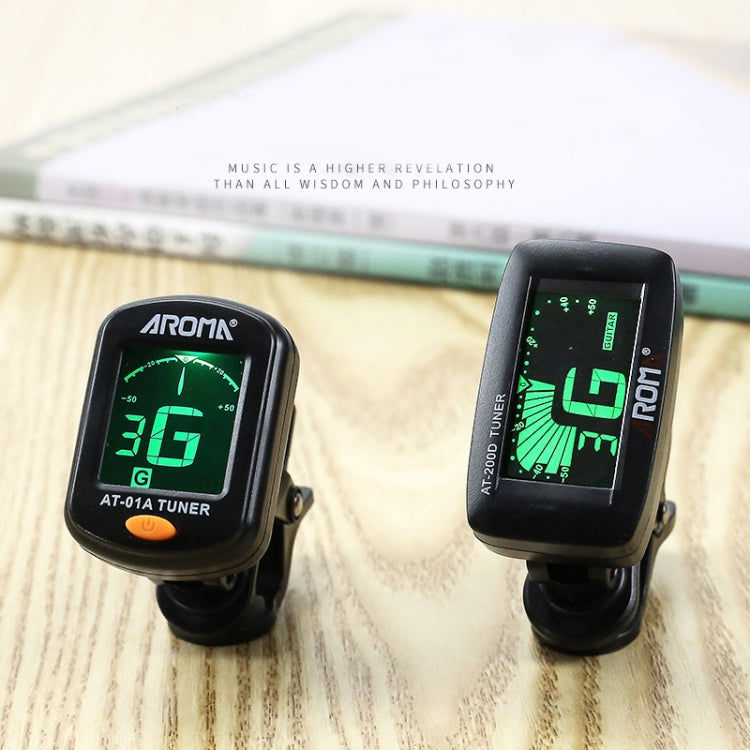 AROMA Guitar Tuner Ukulele Violin Bass Multi-Function Electronic Tuner