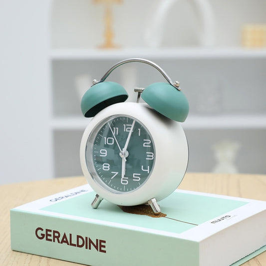 Bedroom Desktop Metal Digital Mechanical Alarm Clock Living Room Silent Clock With Night Light