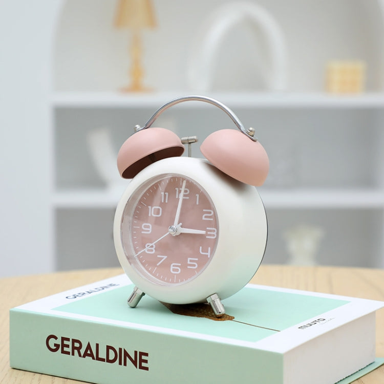 Bedroom Desktop Metal Digital Mechanical Alarm Clock Living Room Silent Clock With Night Light
