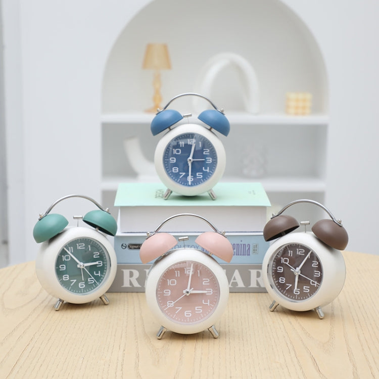 Bedroom Desktop Metal Digital Mechanical Alarm Clock Living Room Silent Clock With Night Light