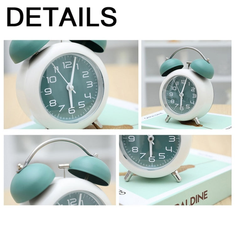 Bedroom Desktop Metal Digital Mechanical Alarm Clock Living Room Silent Clock With Night Light
