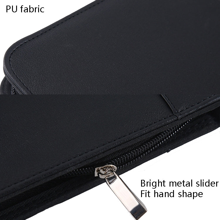 KC601 A4 Multifunctional Portable Folder Business Zipper Bag Leather Folder, Style: