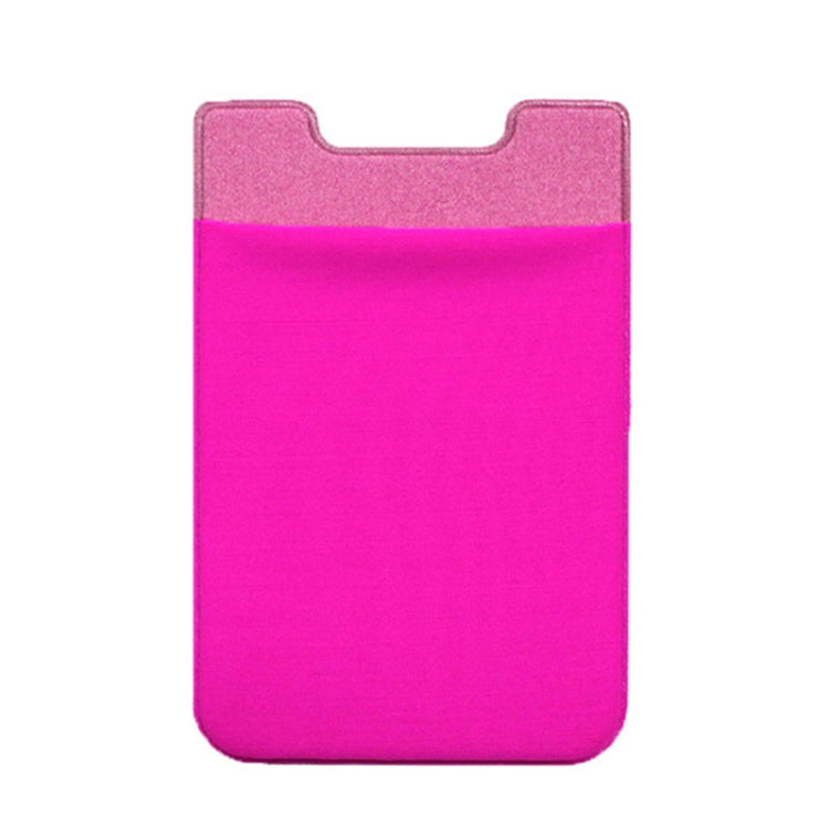 Stretch Lycra Mobile Phone Back Sticker Card Holder Phone Back Wallet Bus Bank Card Holder