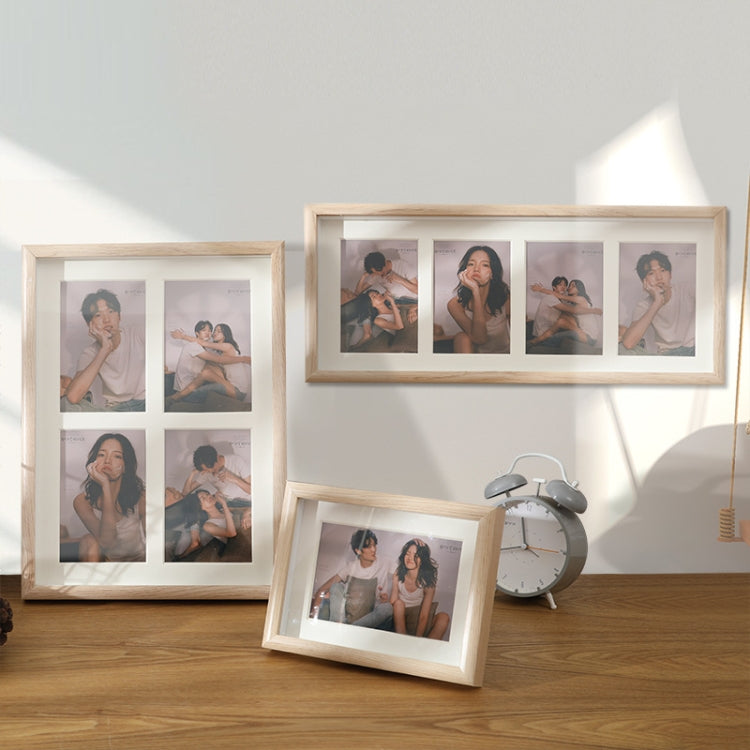 Wooden Wall-Mounted Pendulum Dual-Purpose Combination Photo Frame Style：