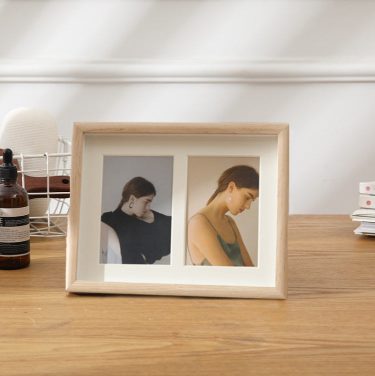 Wooden Wall-Mounted Pendulum Dual-Purpose Combination Photo Frame Style：