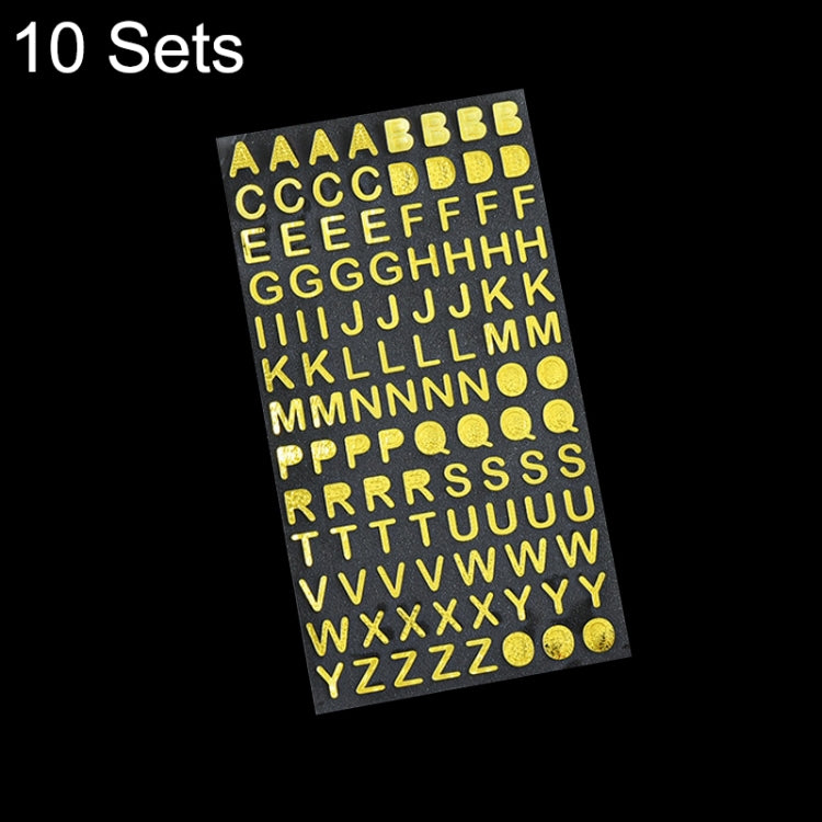 10 Sets Hand Account Alphanumeric Sticker Diary Plan DIY Sticker Set