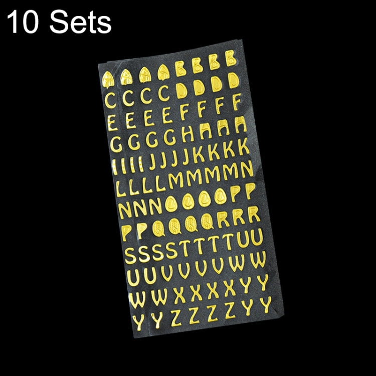 10 Sets Hand Account Alphanumeric Sticker Diary Plan DIY Sticker Set