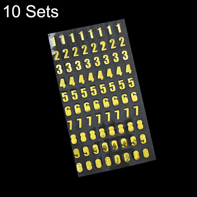 10 Sets Hand Account Alphanumeric Sticker Diary Plan DIY Sticker Set