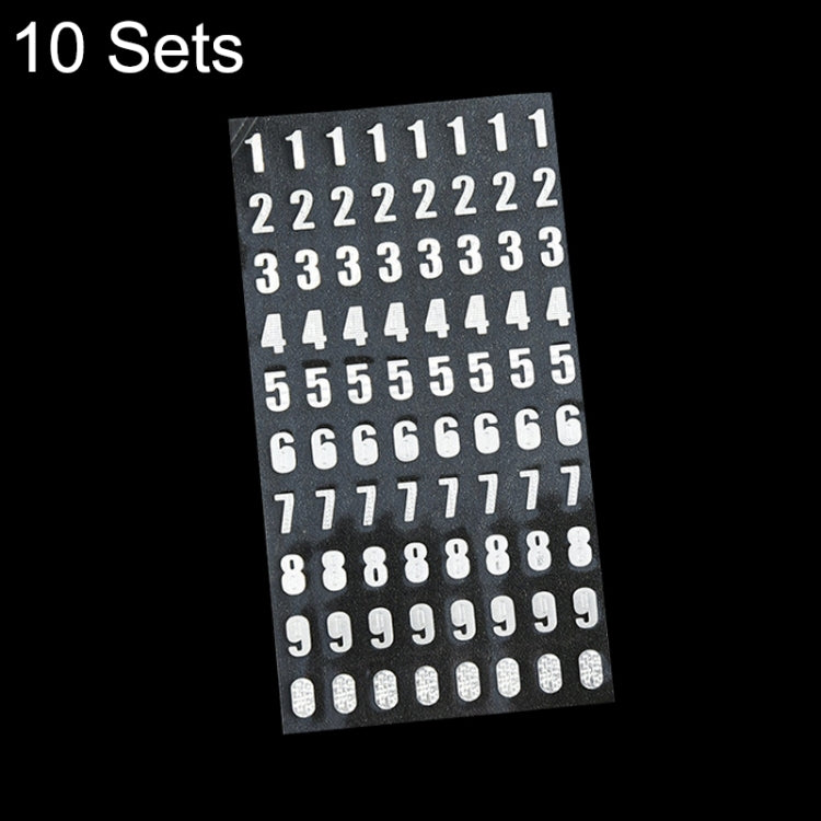 10 Sets Hand Account Alphanumeric Sticker Diary Plan DIY Sticker Set