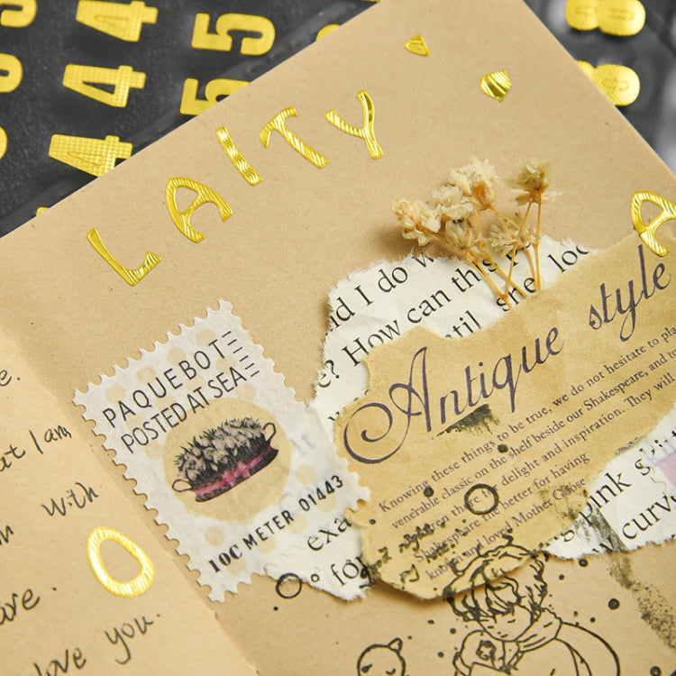 10 Sets Hand Account Alphanumeric Sticker Diary Plan DIY Sticker Set