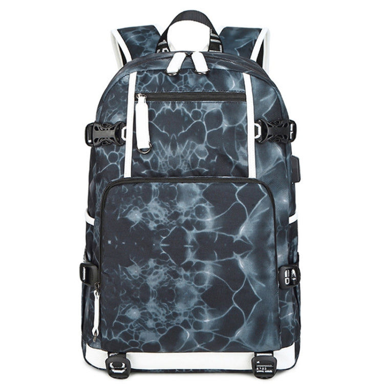 6101-5 Printed Backpack Large Capacity Computer Backpack Waterproof Student School Bag