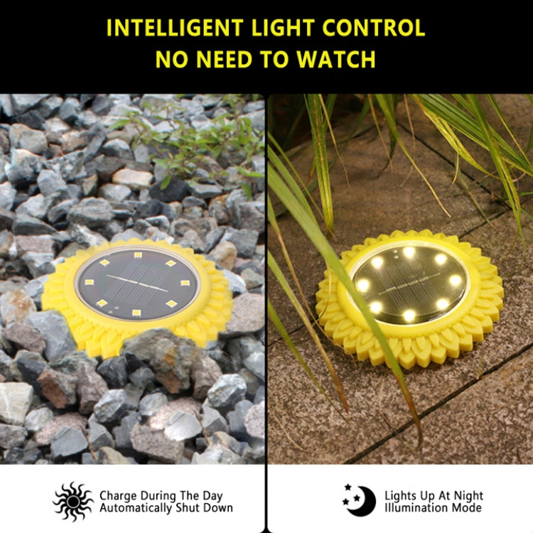 2 PCS 8 LEDs Solar Petals Buried Lamp Waterproof Garden Lawn Light, Specification: