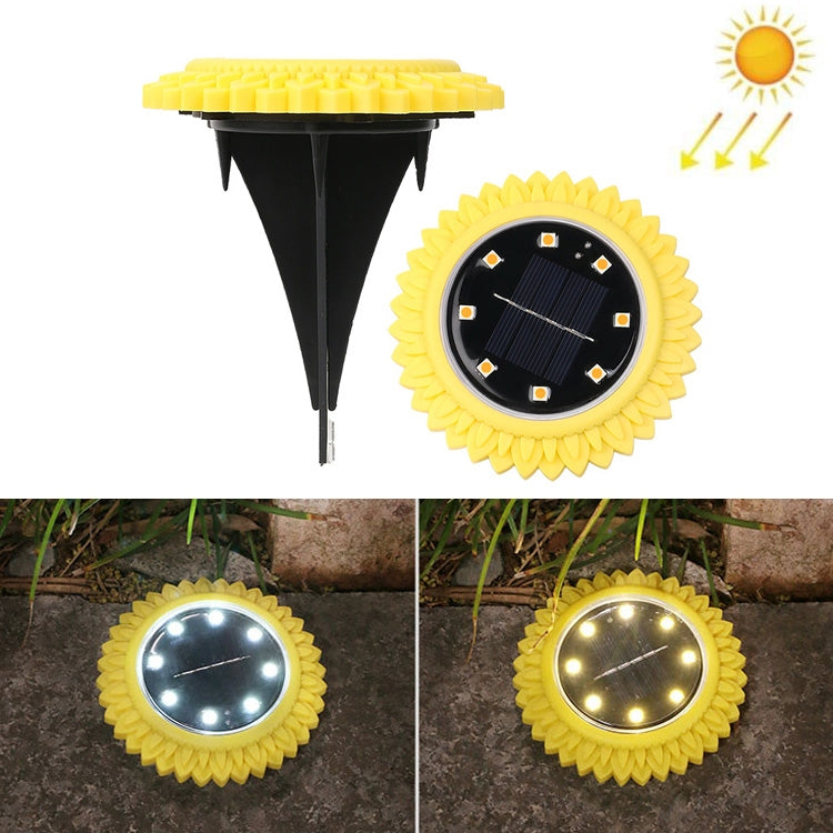 2 PCS 8 LEDs Solar Petals Buried Lamp Waterproof Garden Lawn Light, Specification: