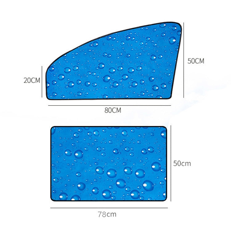 R-2938 Single-Layer Sun Protection Magnetic Car Curtain Vehicle Water Drop Sunshade