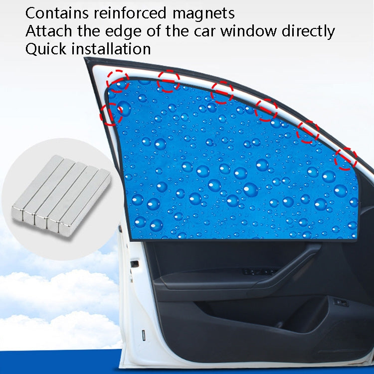 R-2938 Single-Layer Sun Protection Magnetic Car Curtain Vehicle Water Drop Sunshade