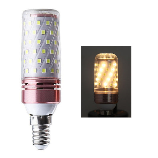3 PCS No Flicker Corn Light Candle Bulb Screw Bulb, 12W-E14 Warm Light Home Style, 12W-E14 Three-color Light Home Style, 12W-E14 Neutral Light Home Style, 12W-E14 Warm Light Engineering, 12W-E14 Three-color Light Engineering