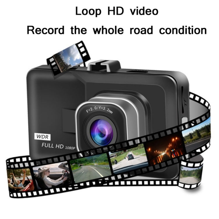 3.0 Inch HD 1080P Wide-Angle Driving Recorder With Reversing Image Specification：