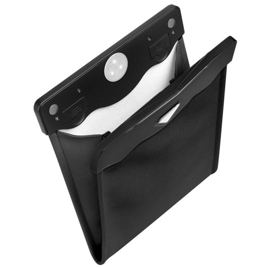 Car Trash Can Storage Bag Hanging Paste With LED Light Garbage Bag