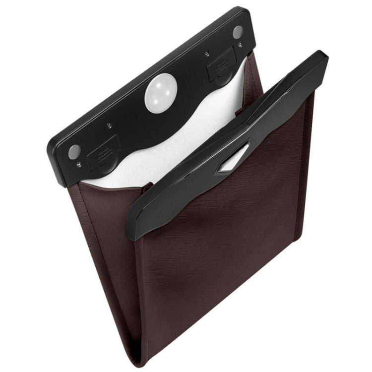 Car Trash Can Storage Bag Hanging Paste With LED Light Garbage Bag
