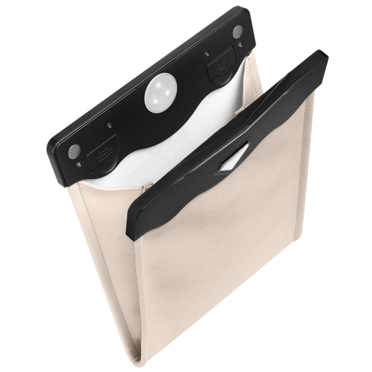 Car Trash Can Storage Bag Hanging Paste With LED Light Garbage Bag