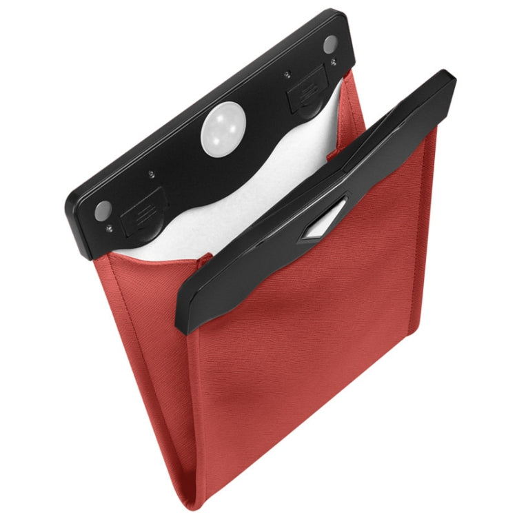 Car Trash Can Storage Bag Hanging Paste With LED Light Garbage Bag
