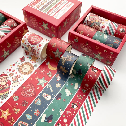 Boxed Christmas Pocket Tape Decoration Material