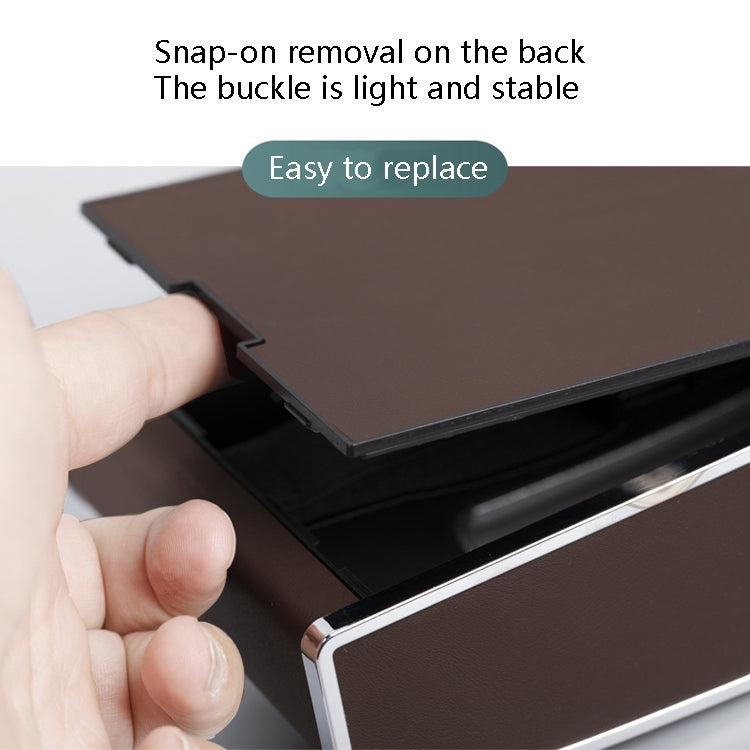 Car Clock Tissue Box Multi-Function Vehicle Instrument Table Paper Towel Box, Style: