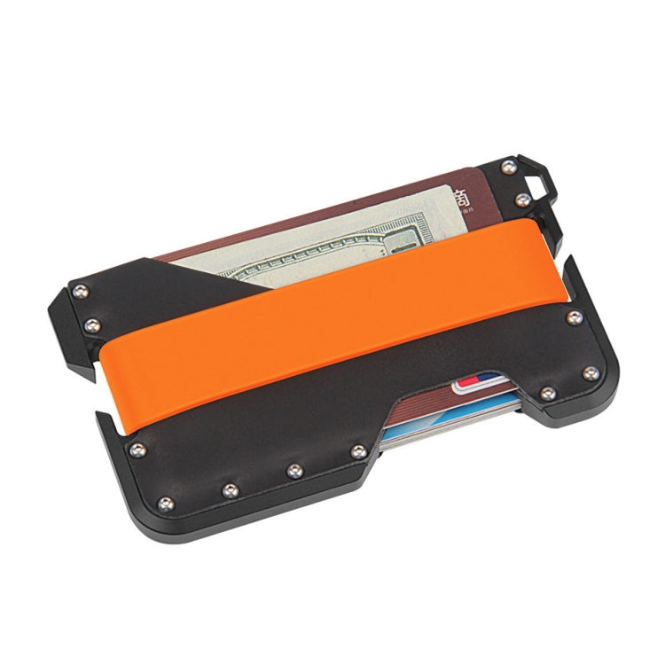 JK02 Metal Card Holder RFID Anti-Theft  Leather Wallet EDC Multifunctional Stainless Steel Aluminum Alloy Card Holder